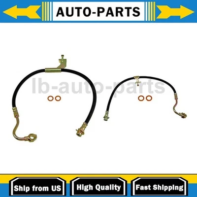 Front Brake Hose 2x For GMC G3500 5.7L 1983-1996 GMC G3500 4.1L 1983-1984 - Image 1 of 4