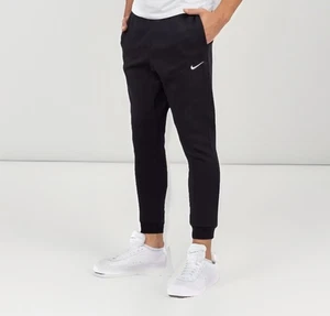 Nike Sportswear Fleece Joggers Sweatpants Size L Black Tapered 716830 063 New - Picture 1 of 7