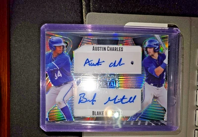 2023 LEAF METAL SILVER MIRROR #DA-4 CHARLES / MITCHELL RC AUTOS 2/10 - ROYALS - Image 1 of 4