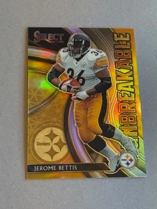 Jerome Bettis Sp Insert 2020 Panini Select Prizm Silver Unbreakable Steelers - Picture 1 of 2