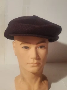 Bailey of Hollywood Newsboy Cap Made in Italy Wollmischung Efeu Mütze XL Burgund - Bild 1 von 8
