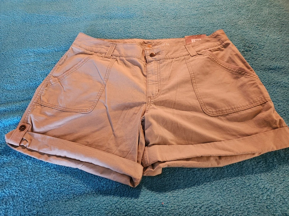 Carhartt Women's Khaki Original Fit El Paso Cargo Shorts Size 18