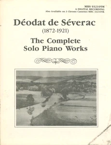 Severac Complete Solo Piano Works Insert Booklet ONLY for Record MHS 932105M - Picture 1 of 3