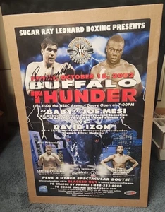 2002 BABY JOE MESI VS DAVIS IZO Buffalo Thunder Fight Poster Auto Signed RARE - Picture 1 of 5