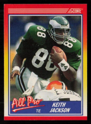 1990 Score #588 Keith Jackson Philadelphia Eagles Football Card - Image 1 of 2