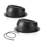 2 Pcs Universal Angled Speaker Enclosures Boxes Pods Surface Mount With Rubbe