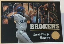 1994 Leaf Power Brokers Insert - Ken Griffey Jr - #5 - Seattle Mariners - NrMt