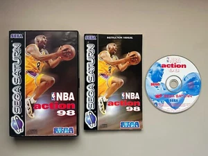 NBA Action 98 Sega Saturn Video Game Boxed Complete with Manual PAL - Imagen 1 de 10