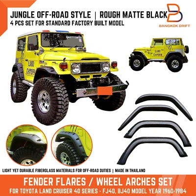 Jungle OFFROAD 4X4 Guardabarros Arco Acampanado PARA TOYOTA LAND CRUISER FJ40 BJ40 Serie 40 Foto 1 de 4