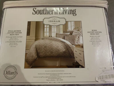 NWT Southern Living Full/Queen Cover  & Shams Set INGRAM Gray NIP $279 - Image 1 of 3