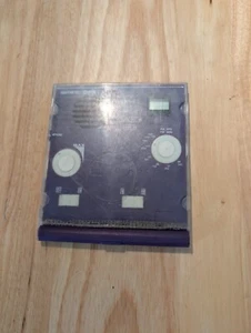 VINTAGE AM/FM CD CASE/JEWEL RECIVER CLEAR PURPLE WORKS - Picture 1 of 5