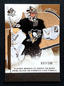 MARC-ANDRE FLEURY 2008-09 SP AUTHENTIC LIMITED 08-09 NO 126 #037/100       29288