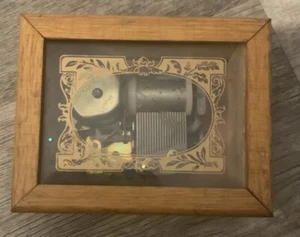Reuge The Impossible Dream Theme Wood Music Box Glass Top - Picture 1 of 6