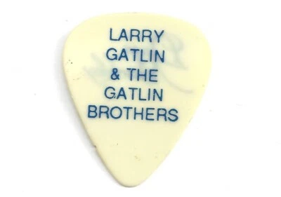 Selección de guitarra de la gira Larry Gatlin de los hermanos Gatlin de colección escenario concierto púa Foto 1 de 2