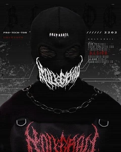 Full Face Mask Black Balaclava Windproof Mask - Holygrail B.L.C.X.06 - Picture 1 of 1