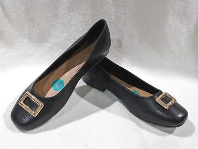 Nautica Halsell Black Faux Leather Women's Flats - Size 8 NWB - Image 1 of 4