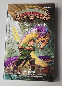 PLAGUE LORDS OF RUEL  (Lone Wolf 13 ~ Berkley 1992 Roleplaying Gamebook ~ Dever) - Picture 1 of 5
