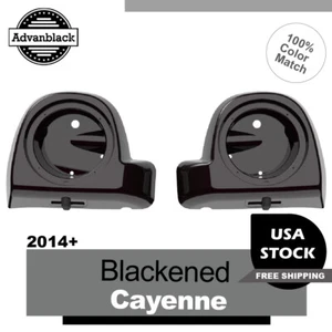 Vainas de altavoces Blackened Cayenne 6,5' para Harley Touring 2014+ carenados inferiores - Imagen 1 de 14
