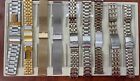 Bundle 20Mm Watchbands 9 Piece Stainless Steel Partly Gold Plated Various Models