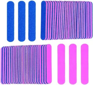 Kiseer Mini Nail Files Bulk, 100 Pcs Disposable Double Sided Emery Boa - Picture 1 of 6