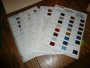 Auto DuPont 1985 colores chips de color - AMC Chrysler Dodge Truck interior exterior - Imagen 1 de 1