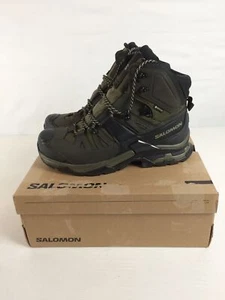 Open Box Salomon Quest 4 GTX Men's Hiking Boots, Olive Night/Peat/Safari, M9.5 - Picture 1 of 11