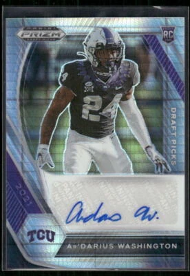 #DPA-ARD Ar'Darius Washington 2021 Panini Draft Picks Collegiate Auto Hyper - Image 1 of 2