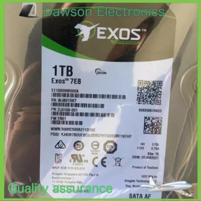 Seagate Exos 7E8 ST1000NM000A 3.5" 1TB SATA 6Gb/s 7200RPM 2J3100 Hard Drive New - Image 1 of 4