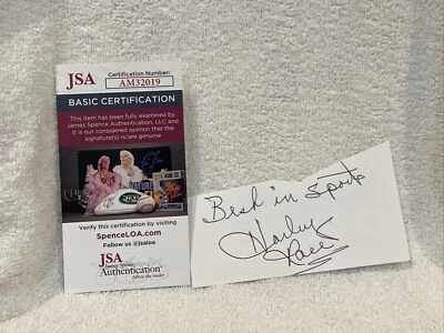 幻想哈雷比赛专业摔跤手,“最佳运动”剪辑签名,JSA — 第 1/3 张图片