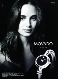 MOVADO WATCH MAGAZINE promo ad #60 2004 "NOT A WATCH" MIA MAESTRO - Imagen 1 de 2