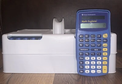 Texas Instruments Math Explorer Calculators Lot Of 10 With Carrying Case - Image 1 of 4