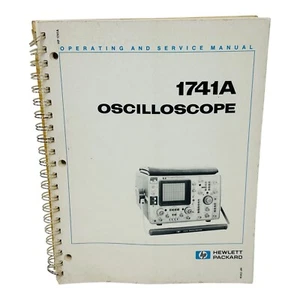 HP 1741A OSZILLOSKOP BEDIENUNGS- & SERVICEANLEITUNG SPIRALBINDER - Bild 1 von 6