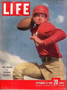 1948 9/27 Life Magazine college football Doak Walker Southern Methodist SMU - Picture 1 of 6