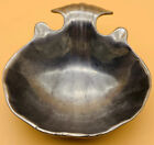 Vintage Metal Shell Snack Sauce Candy Bowl Trinket Dish Wilton Ocean Decor Fish