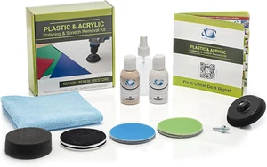 Glass Polish 31007 DIY Plastic & Acrylic Scratch Repair & Polishing Kit - Ø 5... - Picture 1 of 12