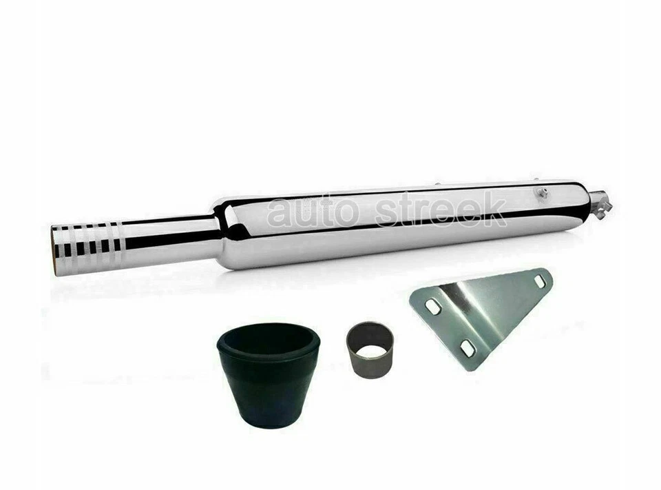 Fit For Royal Enfield Classic 500 350 Long Bottle Punjab Dholki Exhaust Silencer - Image 1 of 1