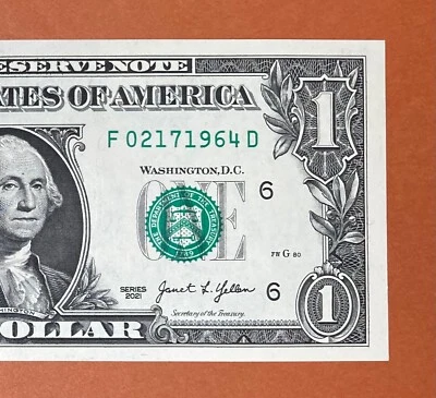 February 17, 1964 (F 02171964 D) $1 One Dollar Bill Birthday Note *UNC* - Image 1 of 3