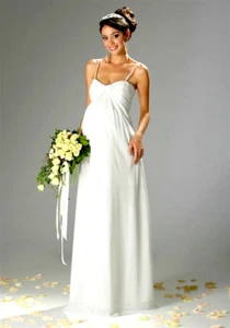 RETOURE BRAUTKLEID HOCHZEITSKLEID EMPIRE UMSTANDSKLEID SCHWANGERSCHAFT Gr.36 NEU - Bild 1 von 8