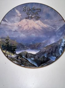 Placa de coleccionista vintage Thomas Kinkade Hands of Faith Twilight Vista A1262 - Imagen 1 de 4