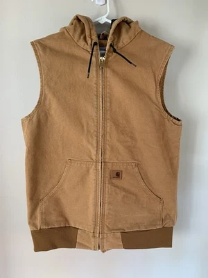 Carhartt 100121211 Hooded Duck Work Vest Quilt Med Irregular  - Image 1 of 4