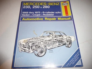 HAYNES 346 MERCEDES-BENZ 230, 250 & 280 1968 THRU 1972 6-CYLINDER -FREE SHIPPING - Picture 1 of 5