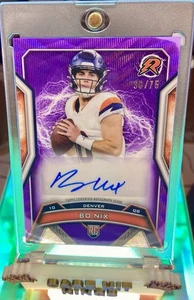 2024 Topps Resurgence - Rookie Signatures Bo Nix #RRS-BN Purple Surge #/75 💎💎 - Bild 1 von 10