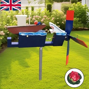 Whirligig Decor Outdoor Yard Lawn Animal Ship Windmill Wind Spinner Ornament - Picture 1 of 16