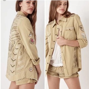 NEW Spell & The Gypsy Jacket Womens Medium The Wanderer Embroidered Military - Picture 1 of 16