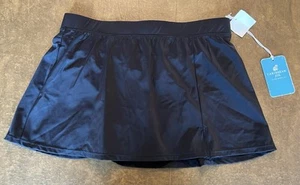 Woman Caribbean Joe Island Supply Co Black Swim Skirt W/Build In Bikini NWT 14 - Picture 1 of 9