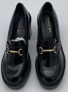 Mocasines Madden Girl para mujer negros con suela de plataforma Kiiera 2379 talla 11 - Imagen 1 de 12