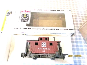 Atlas O Gauge - 4 Wheel Caboose-Sante Fe -Boxed - Picture 1 of 5