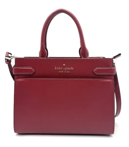 Borsa a tracolla media Kate Spade Madison Staci pelle ribes rosso - Foto 1 di 15