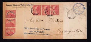 Haiti West Indian Aerial Express Einweihung Brief 1928 Avion - Bild 1 von 3