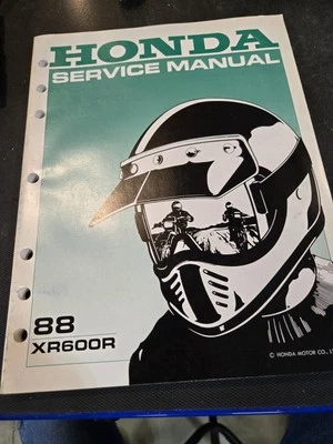 HONDA XR600R 1988 OEM FACTORY SHOP SERVICE MANUAL - Image 1 of 4